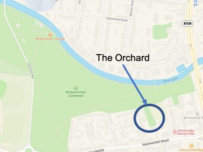 Map with orchard Map with orchard
